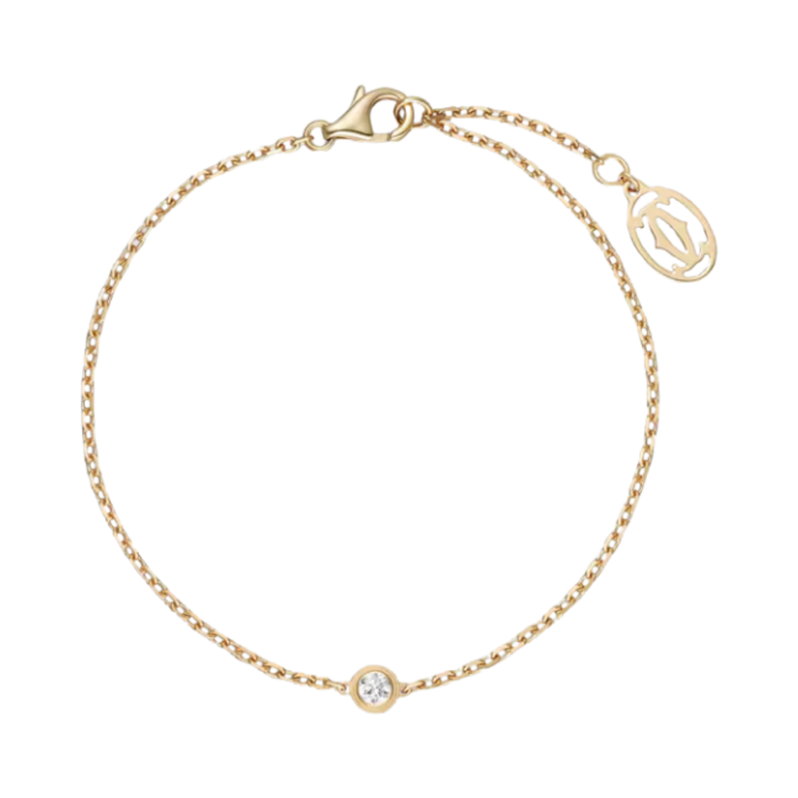(W) 까르띠에 다무르 브레이슬릿 스몰 옐로우 골드 다이아몬드((W) Cartier D'Amour Bracelet Small Yellow Gold Diamond)