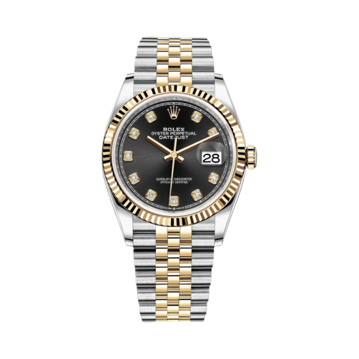 126233 Rolex Datejust 36mm 126233 Bright Black Diamond-Set Jubilee