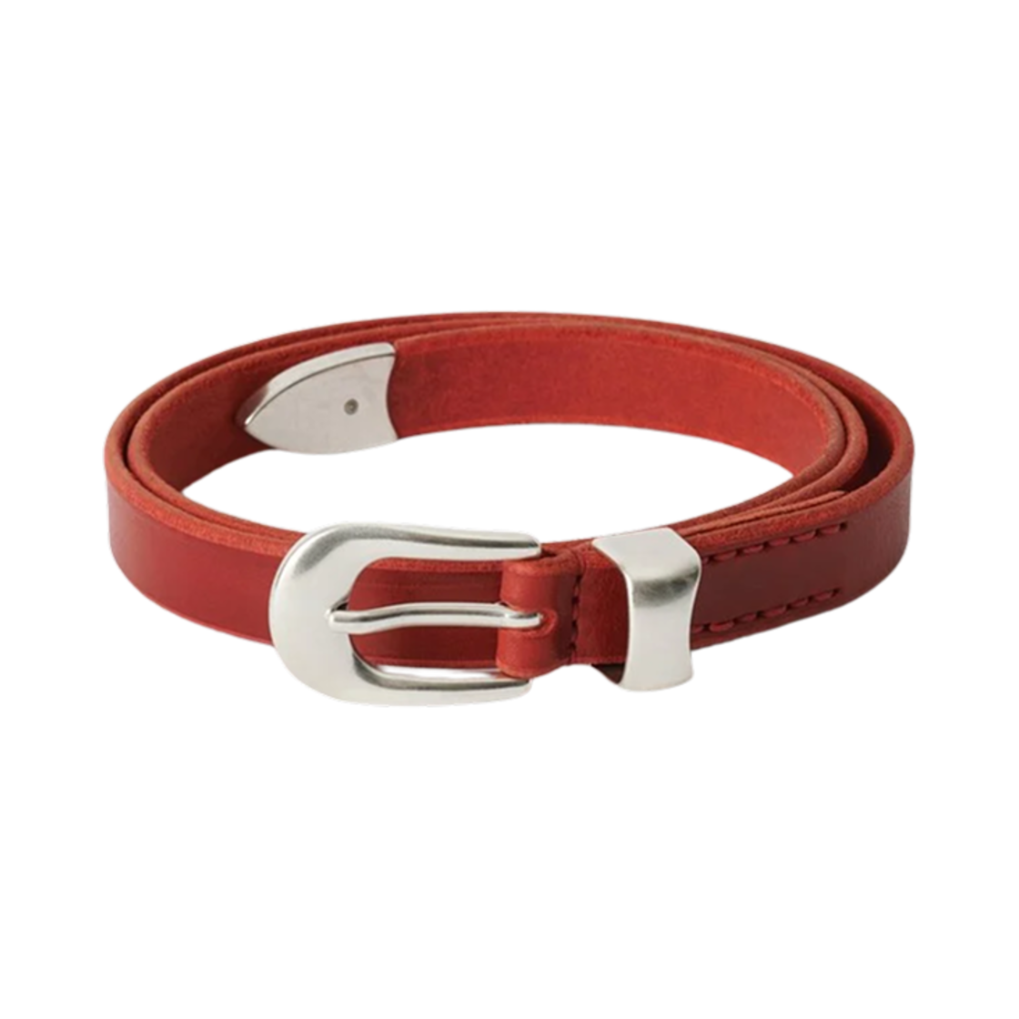 小物 OUR LEGACY 2cm Belt (Lipstick Red/80cm) Our Legacy - 2 cm Belt Lipstick Red Leather