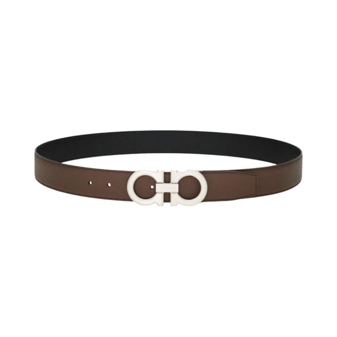 페라가모 리버서블 어드저스터블 간치니 벨트 클레이 블랙(Ferragamo Reversible Adjustable Gancini Belt Clay Black) - 1