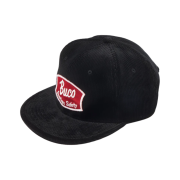 The Real McCoy's Buco Corduroy Strap-Back Cap Black