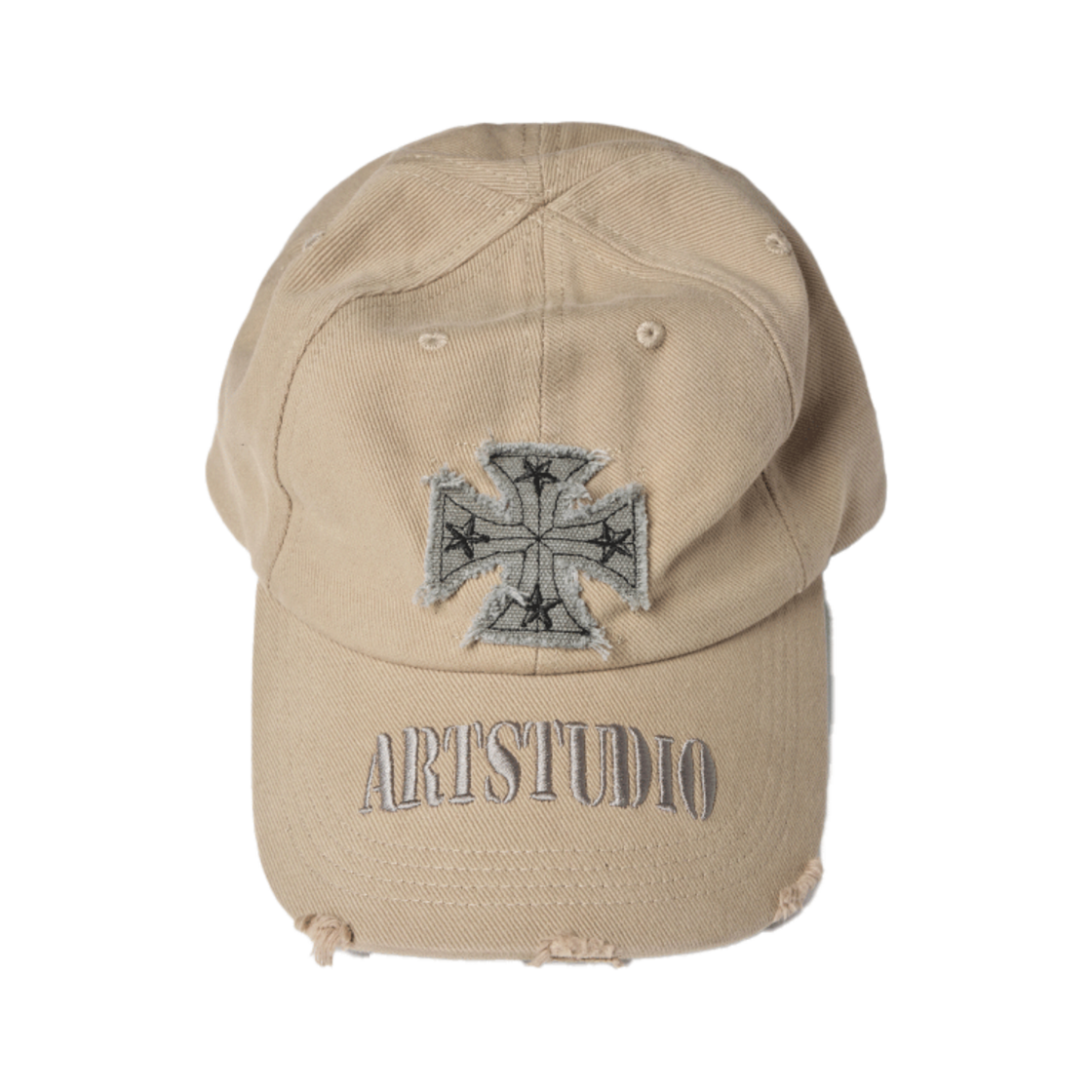 이티씨이 크로스 디스트로이드 캡 베이지(ETCE Cross Destroyed Cap Beige)