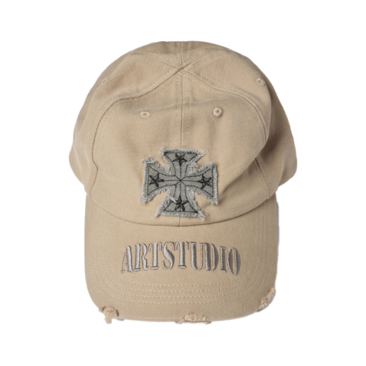 ET2400CA04BE ETCE Cross Destroyed Cap Beige