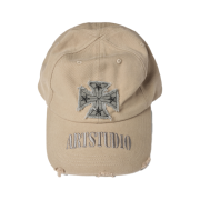 ETCE Cross Destroyed Cap Beige