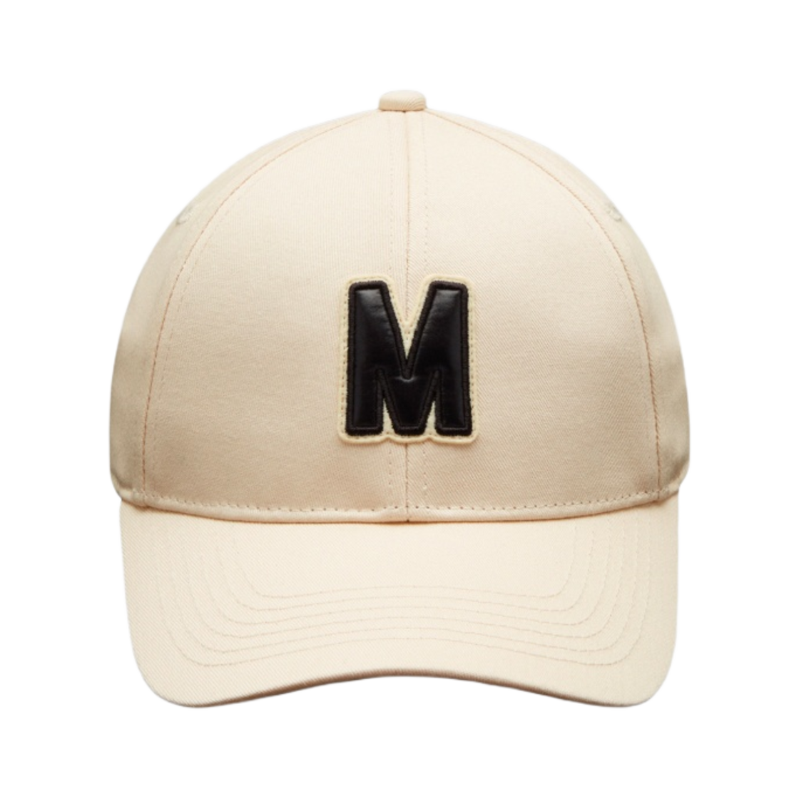 (W) 몽클레르 자수 모노그램 베이스볼 캡 바닐라 베이지 - 23SS((W) Moncler Embroidered Monogram Baseball Cap Vanilla Beige - 23SS) - 1