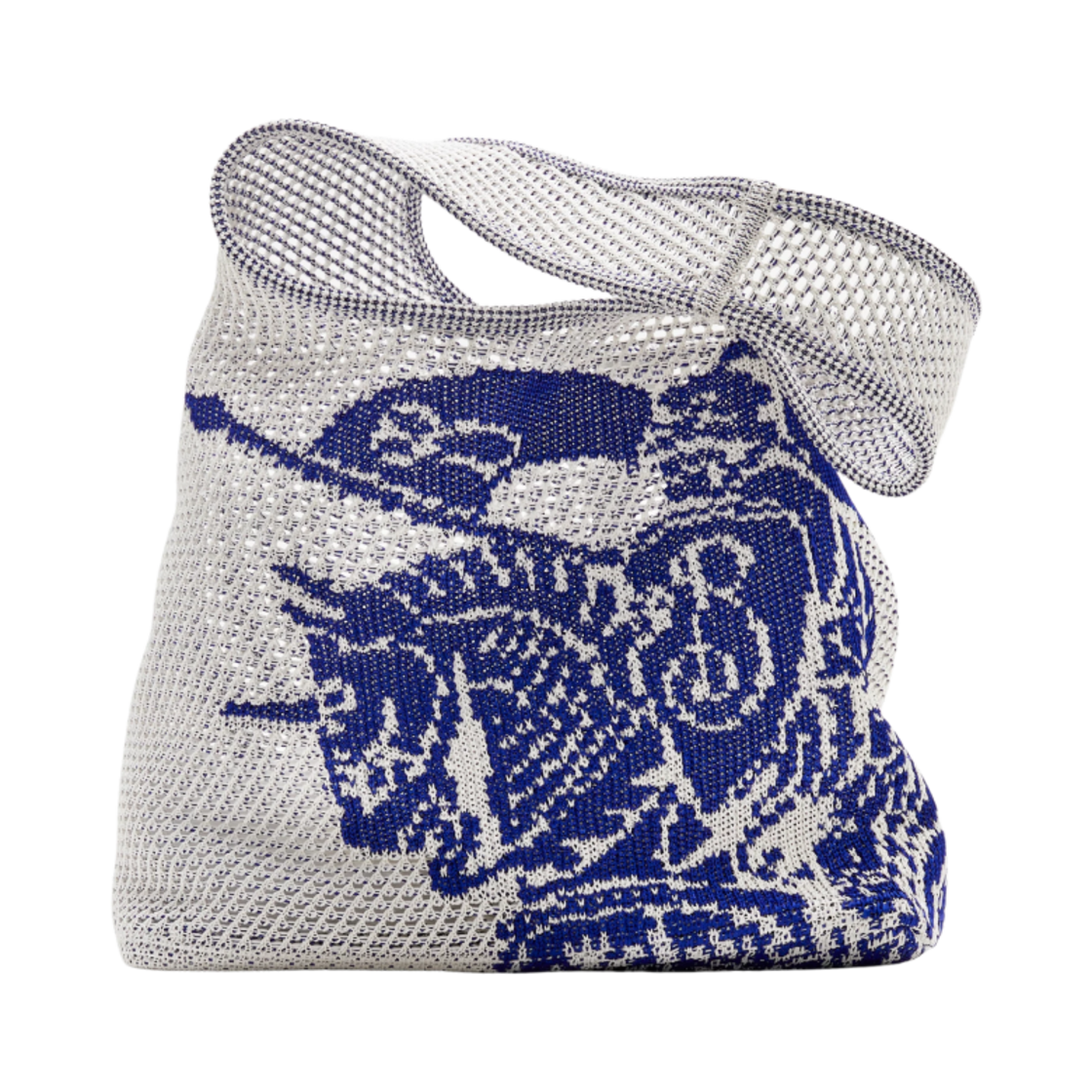 80906521 Burberry Large EKD Crochet Bag White