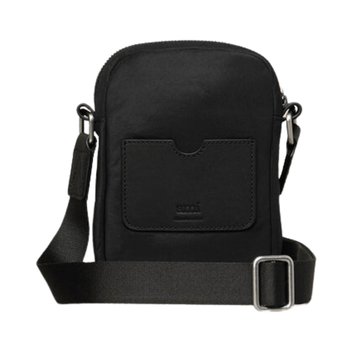 아미 톤온톤 하트 로고 스몰 포켓 크로스바디백 블랙(AMI de Coeur Small Pocket Crossbody Bag Black) - 2