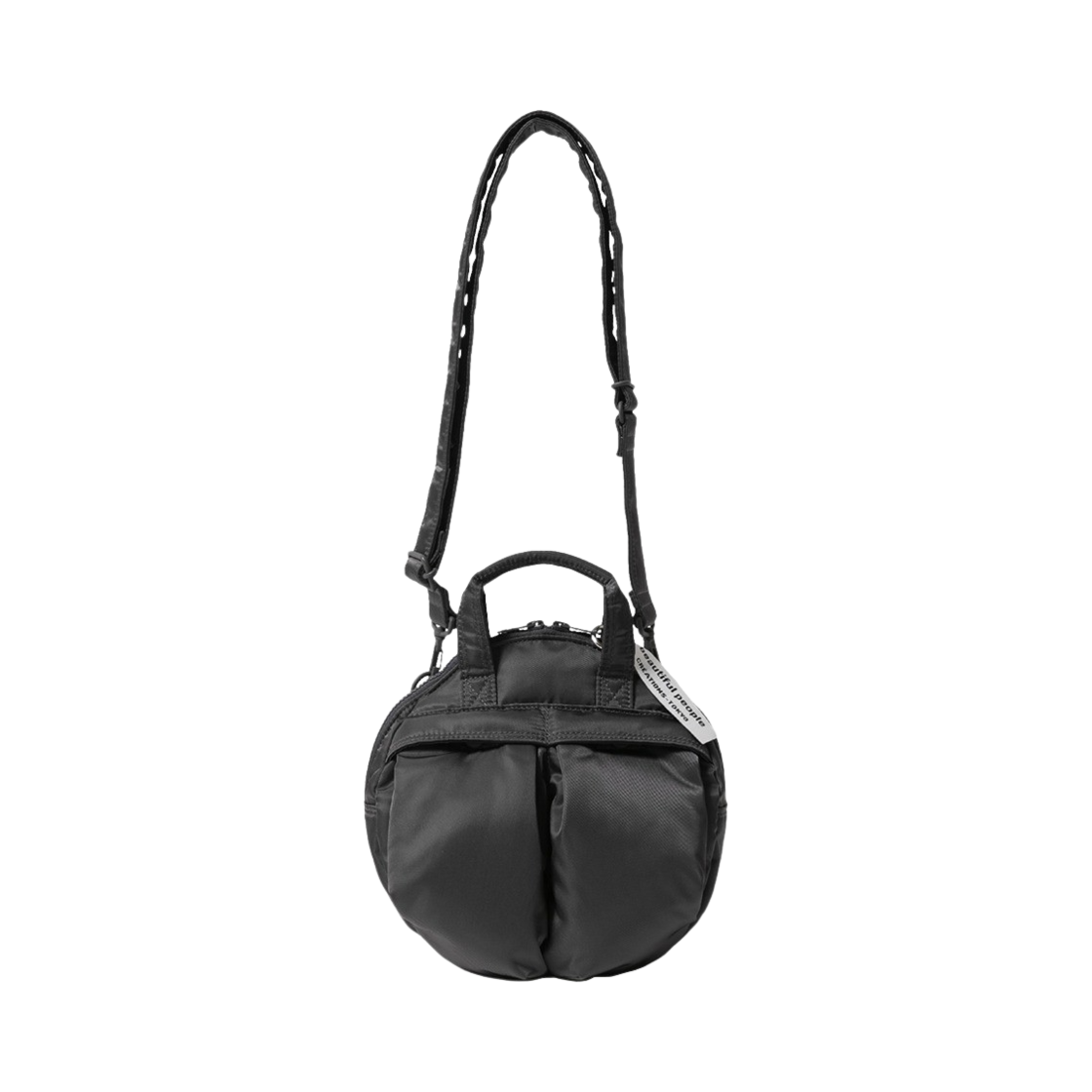 KW4BBGCBF03BK Beautiful People x POTR Helmet Bag in Nylon Twill Charcoal