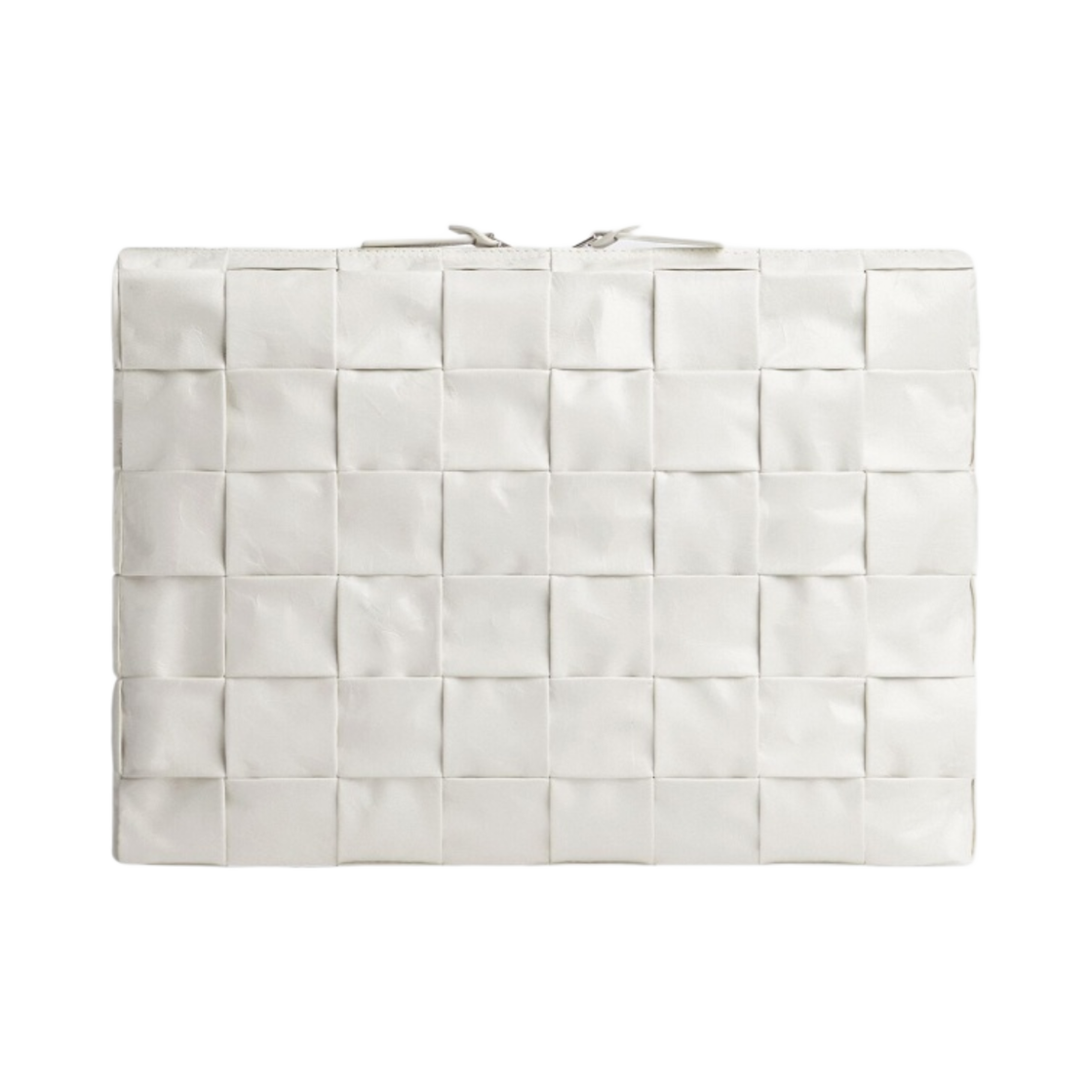보테가 베네타 미디움 카세트백 도큐먼트 케이스 화이트(Bottega Veneta Medium Cassette Document Case White) - 1