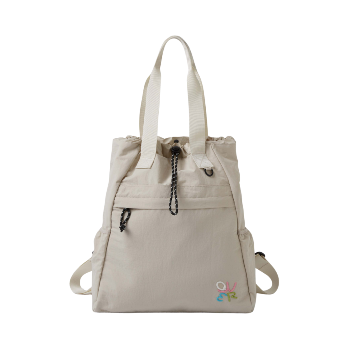 WHBGE4T95A WHO.A.U x QWER Light 2-Way Tote Bag Beige