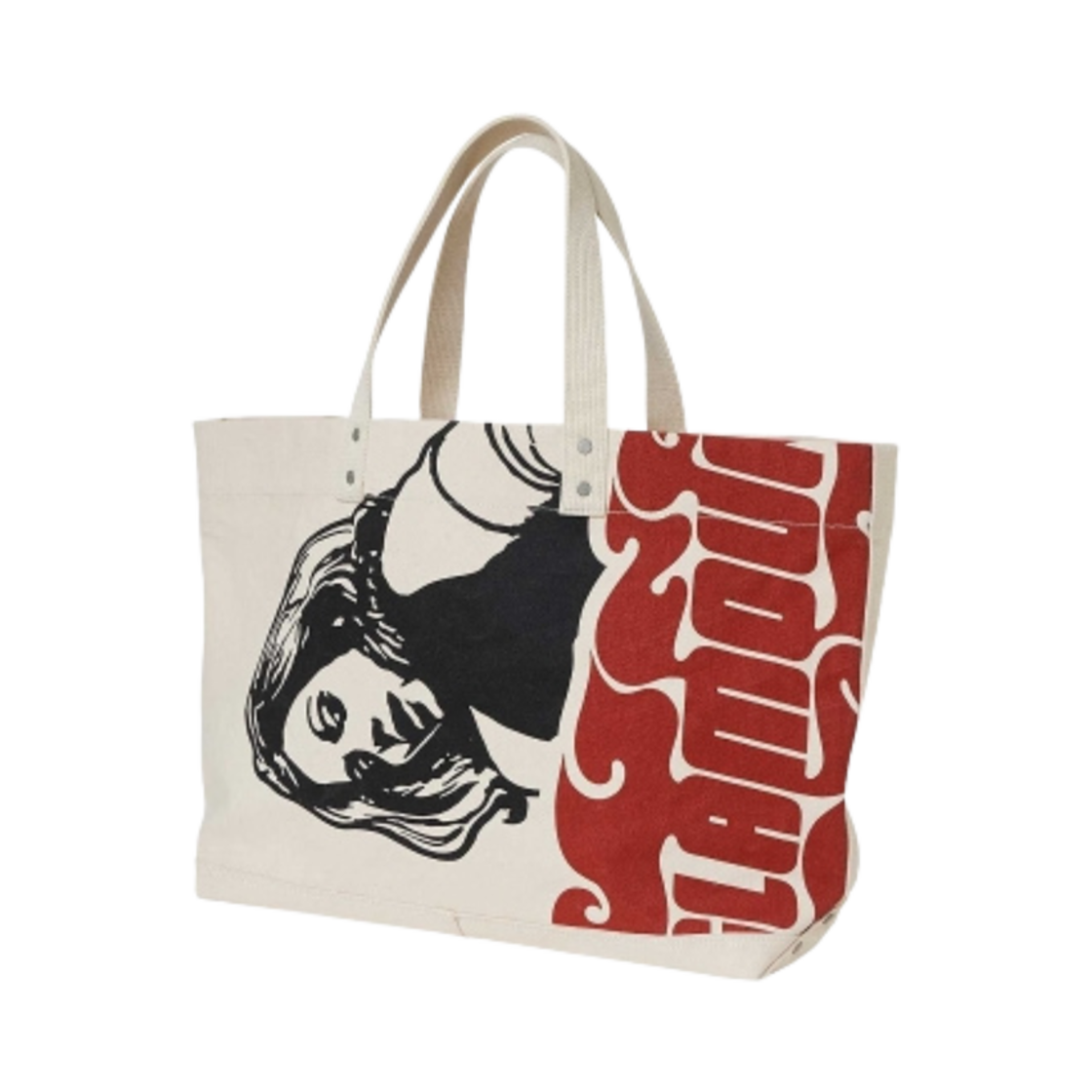 02251QB02 Hysteric Glamour Vixen Girl Tote Bag White