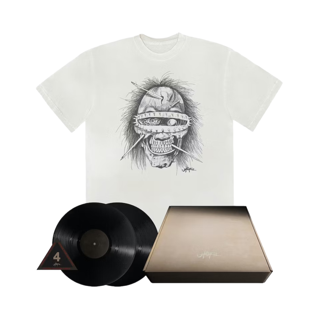 트래비스 스캇 유토피아 티셔츠 C4 화이트 팩(Travis Scott Utopia T-Shirt C4 White Pack)