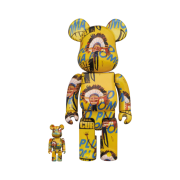 Bearbrick Andy Warhol x Jean-Michel Basquiat #3 100% & 400% Set