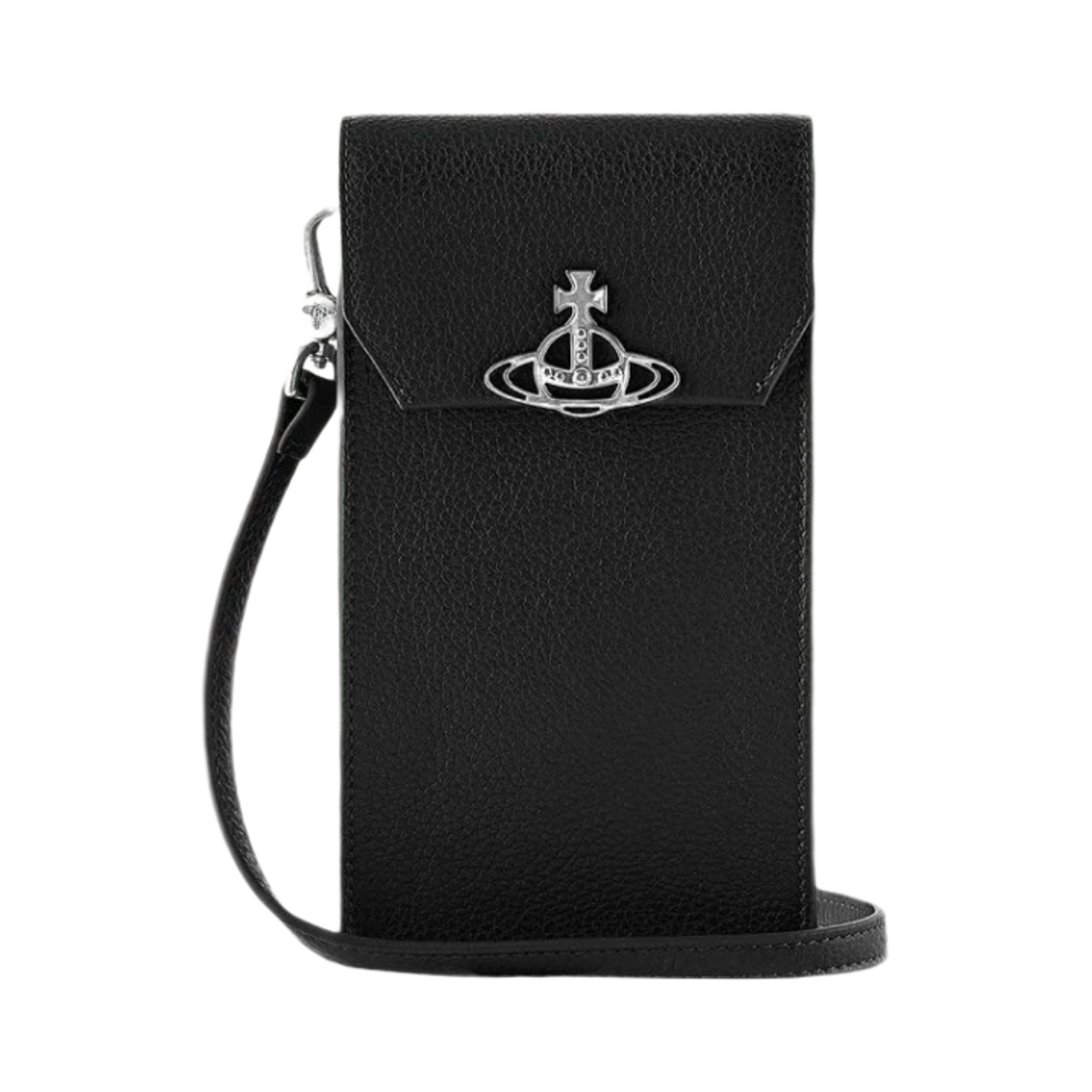 비비안 웨스트우드 그레인 레더 폰백 블랙(Vivienne Westwood Grain Leather Phone Bag Black) - 1