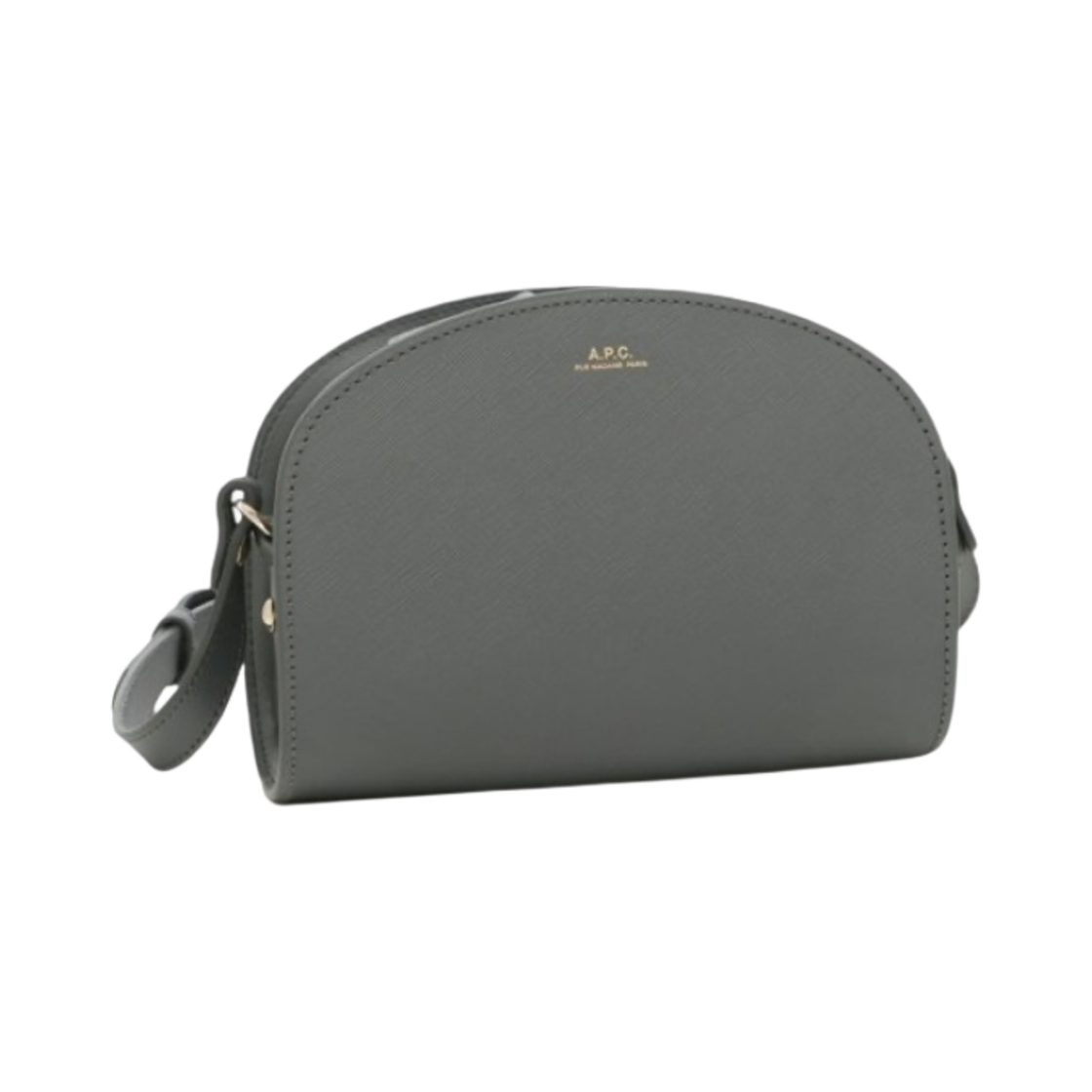 아페쎄 사피아노 데미룬 미니백 아스팔트(A.P.C. Saffiano Demi-Lune Mini Bag Asphalt) - 1