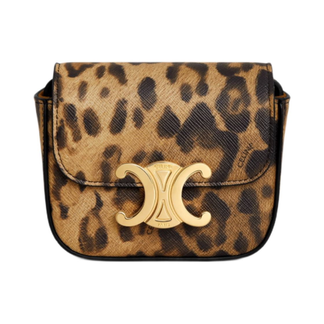 셀린느 레오파드 프린트 트리옹프 캔버스 미니 클로드 레오파드(Celine Mini Claude in Triomphe Canvas with Leopard Print Leopard) - 1