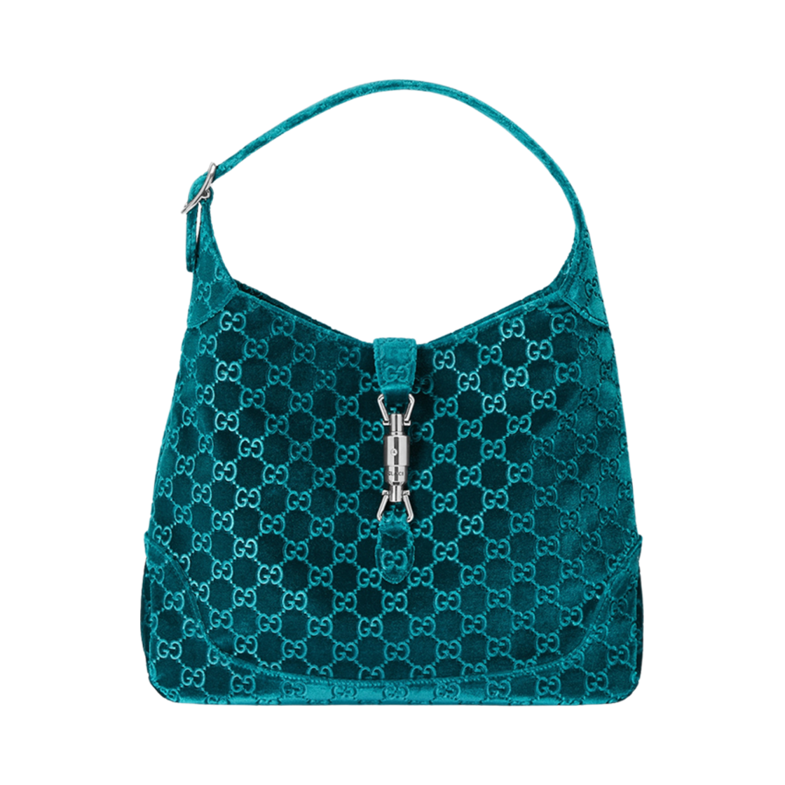 구찌 재키 1961 미디움 숄더백 다크 블루 GG 벨벳(Gucci Jackie 1961 Medium Shoulder Bag Dark Blue GG Velvet) - 1