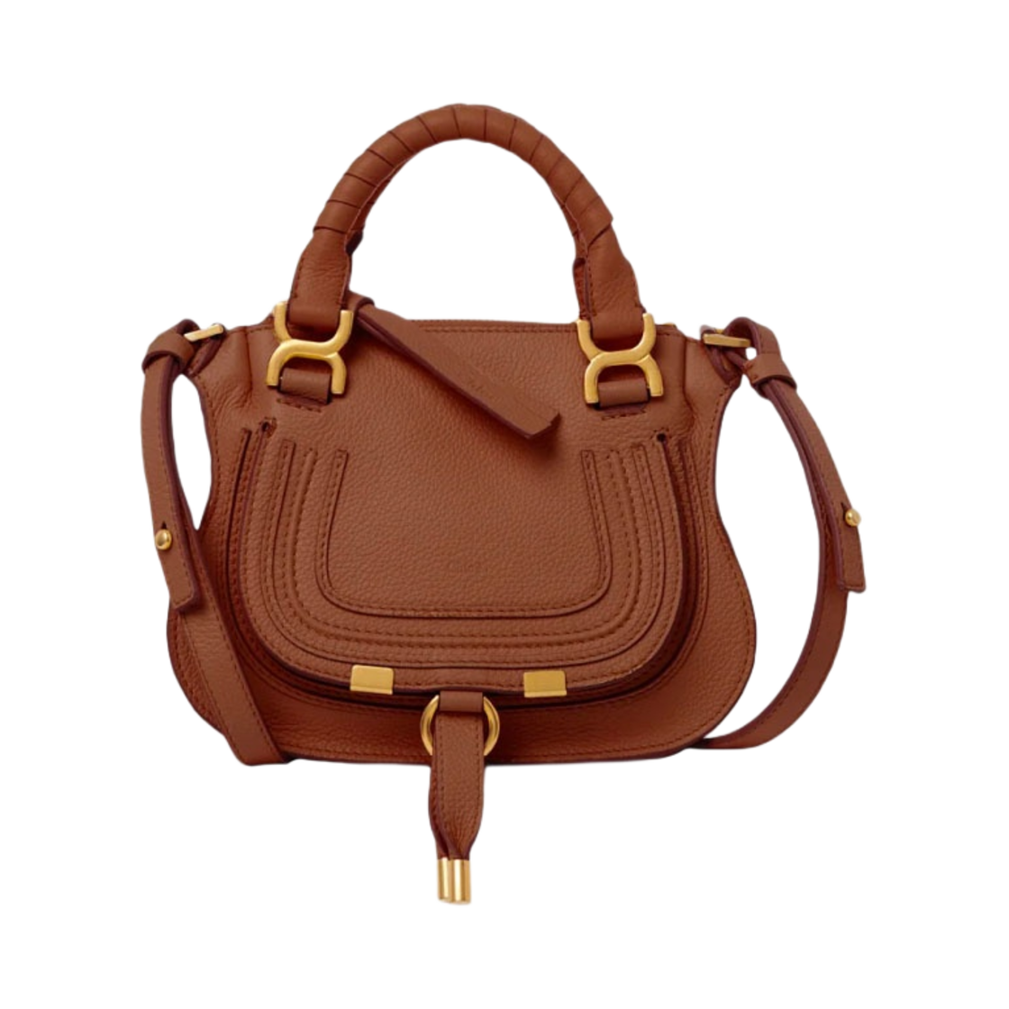 끌로에 마르씨 미니 더블 캐리백 탄(Chloe Marcie Mini Double Carry Bag Tan) - 1