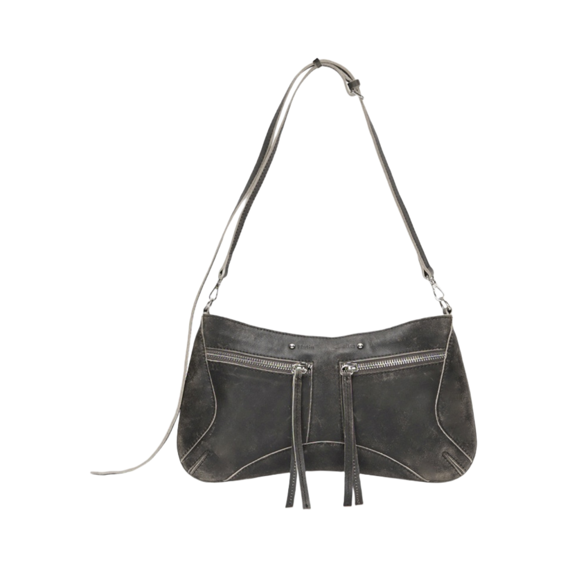 마뗑킴 지퍼 레더 스퀘어백 브라운(Matin Kim Zipper Leather Square Bag Brown) - 1