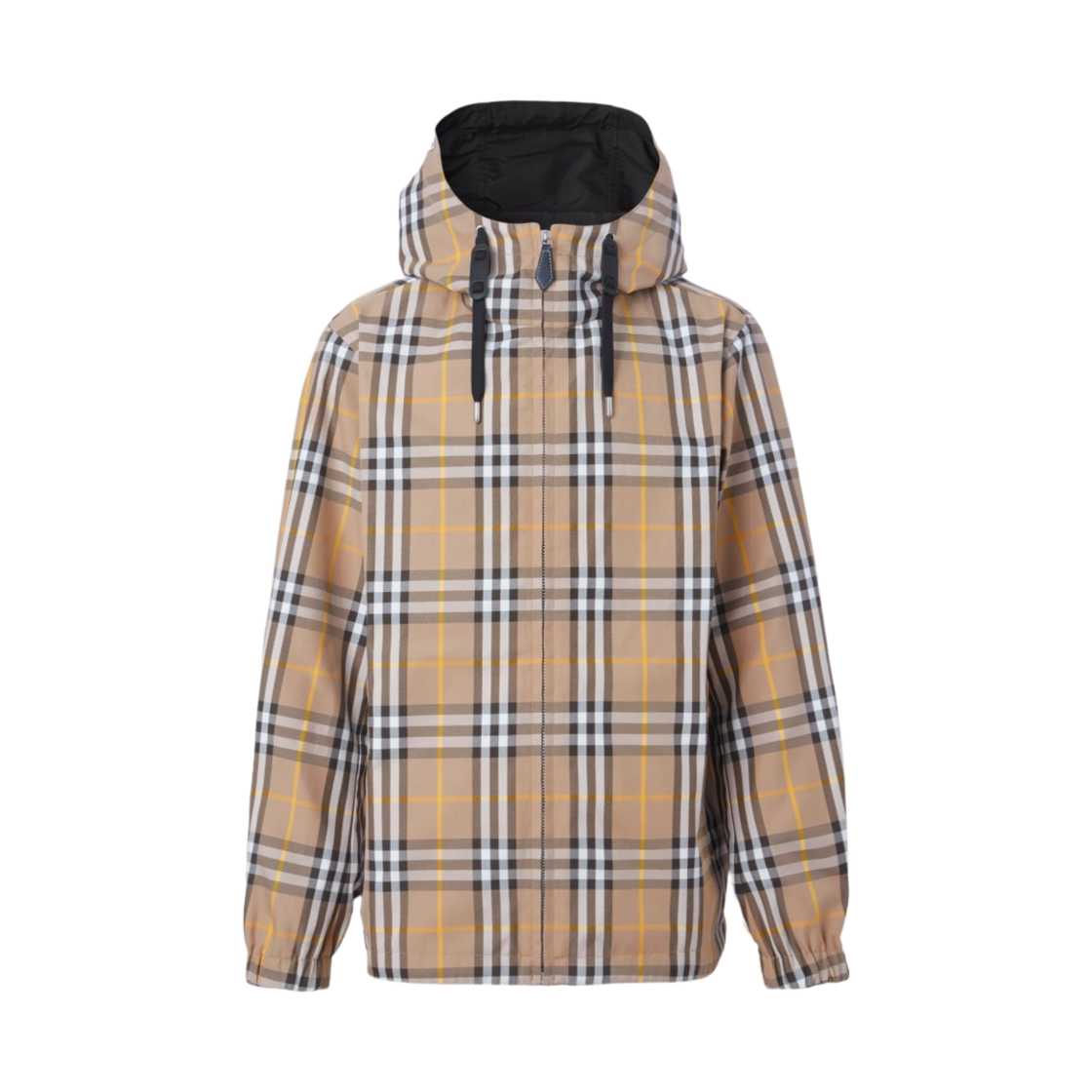 버버리 리버시블 체크 코튼 블렌드 후드 자켓 트러플(Burberry Reversible Check Cotton Blended Hooded Jacket Truffle) - 1