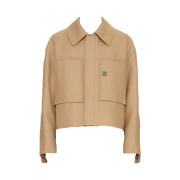 Wooyoungmi Wool Cropped Jumper Beige - 22FW