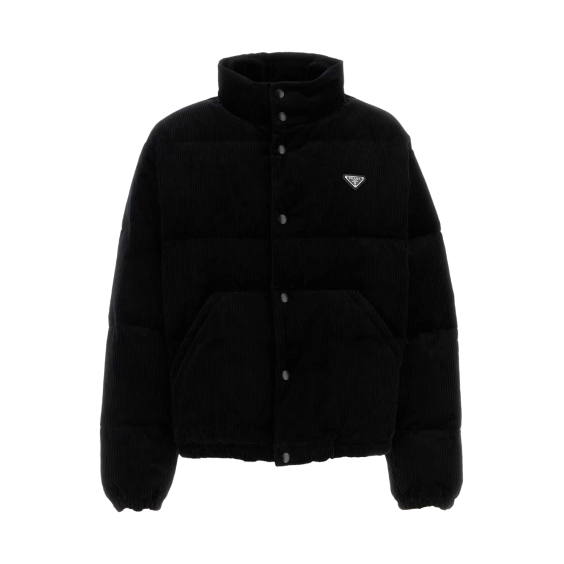 프라다 코듀로이 벨벳 다운 자켓 블랙(Prada Corduroy Velvet Down Jacket Black)