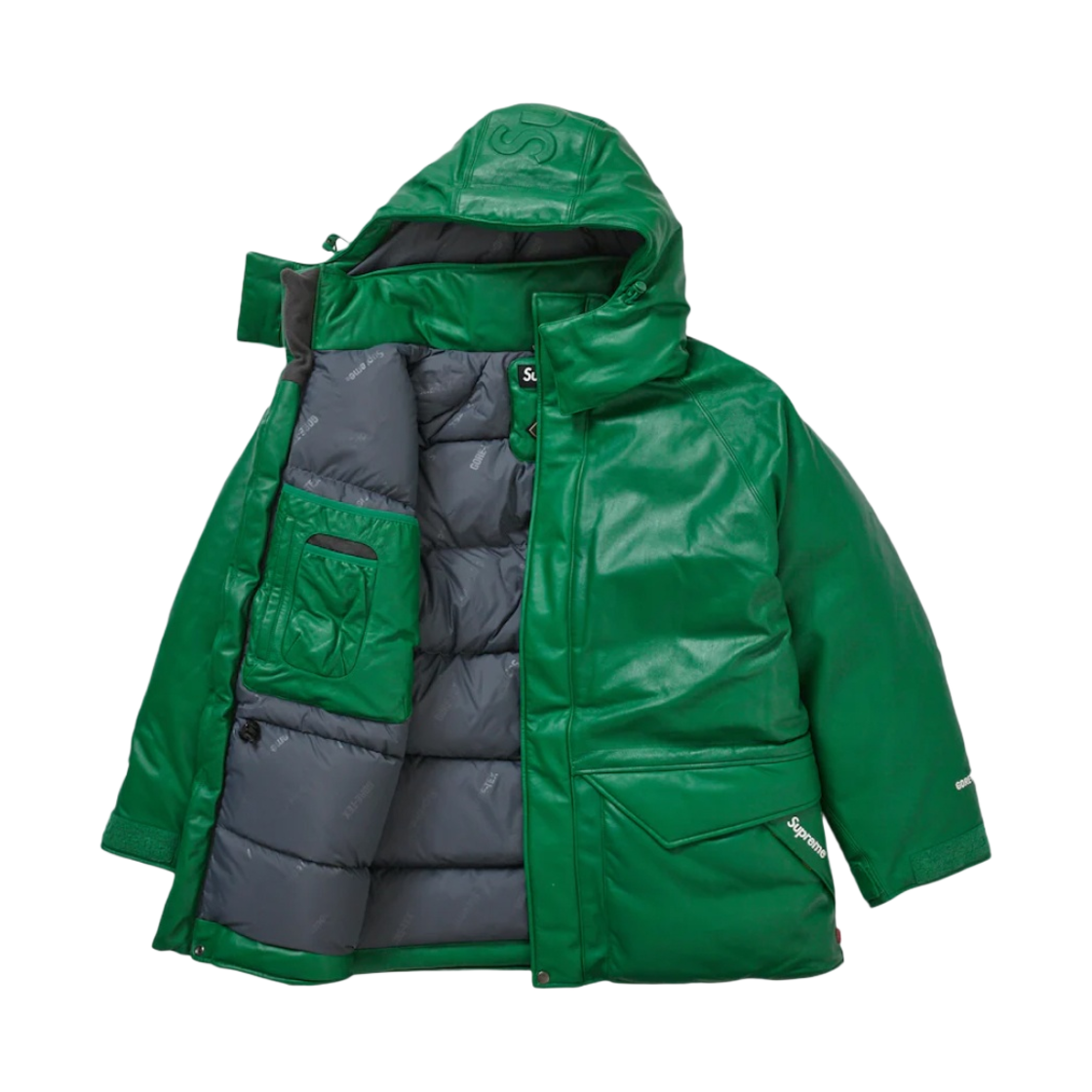 슈프림 고어텍스 레더 700-필 다운 파카 그린 - 23SS(Supreme Gore-Tex Leather 700-Fill Down Parka Green - 23SS) - 2