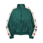 Kapital Webbing Trimmed Jersey Track Jacket Green