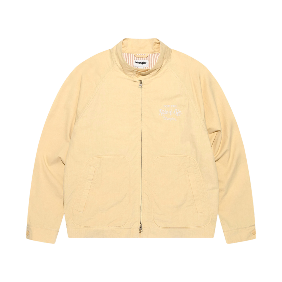 WR2501JK02YL Wrangler High-Neck Artwork Jumper Yellow