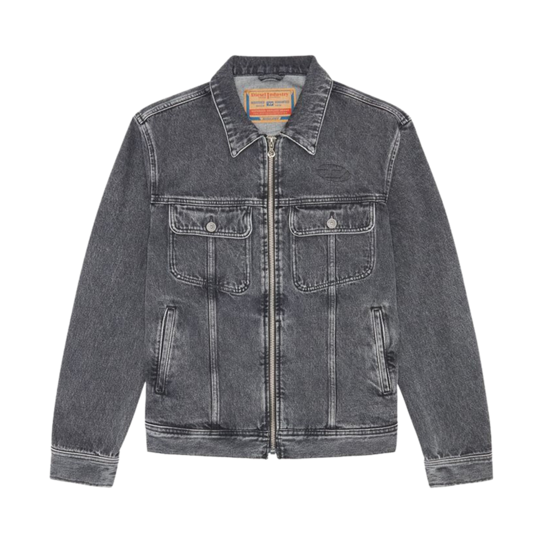 A09341007N4-02 Diesel D-Barcy-ZF Denim Jacket Negro