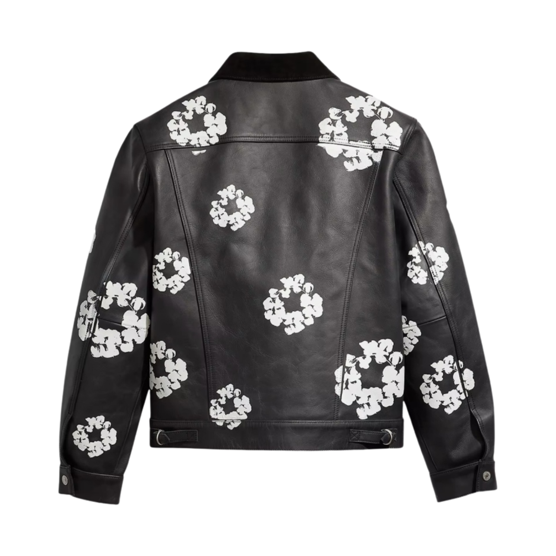 리바이스 x 데님 티어스 레더 코튼 리쓰 타입 3 자켓 블랙(Levi's x Denim Tears Leather Cotton Wreath Type III Jacket Black) - 2