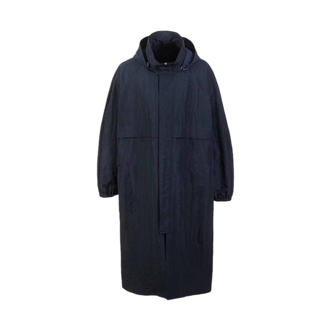LH2511CT002ENA Le17Septembre Hooded Paneled Coat Navy