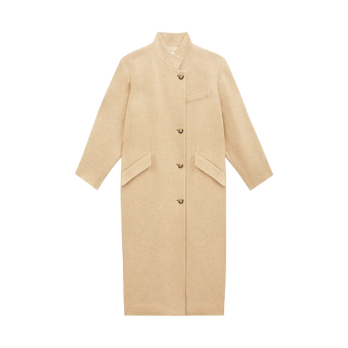 MA0336FA-B3D05E-23EC (W) Isabel Marant Lewina Coat Ecru - 24FW