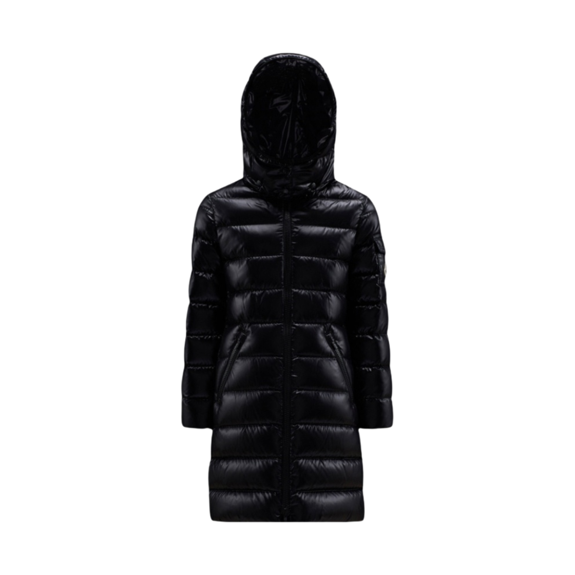 (키즈) 몽클레르 모카 롱 다운 자켓 블랙 - 23FW
