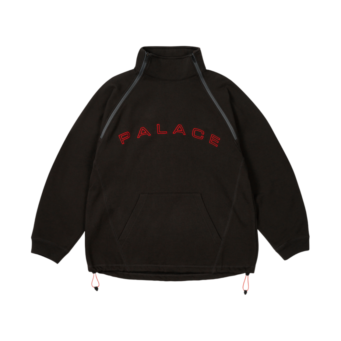 - Palace Double Zip Funnel Black - 24FW