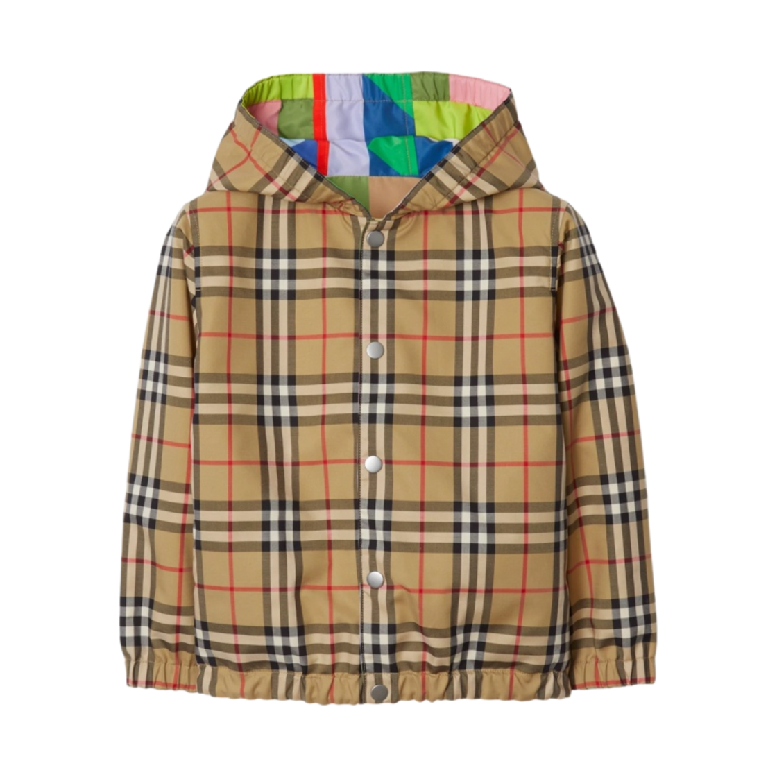 (키즈) 버버리 체크 리버시블 자켓 아카이브 베이지((Kids) Burberry Check Reversible Jacket Archive Beige)