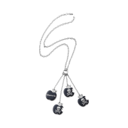 (W) Hysteric Glamour Skull Apple Necklace Black