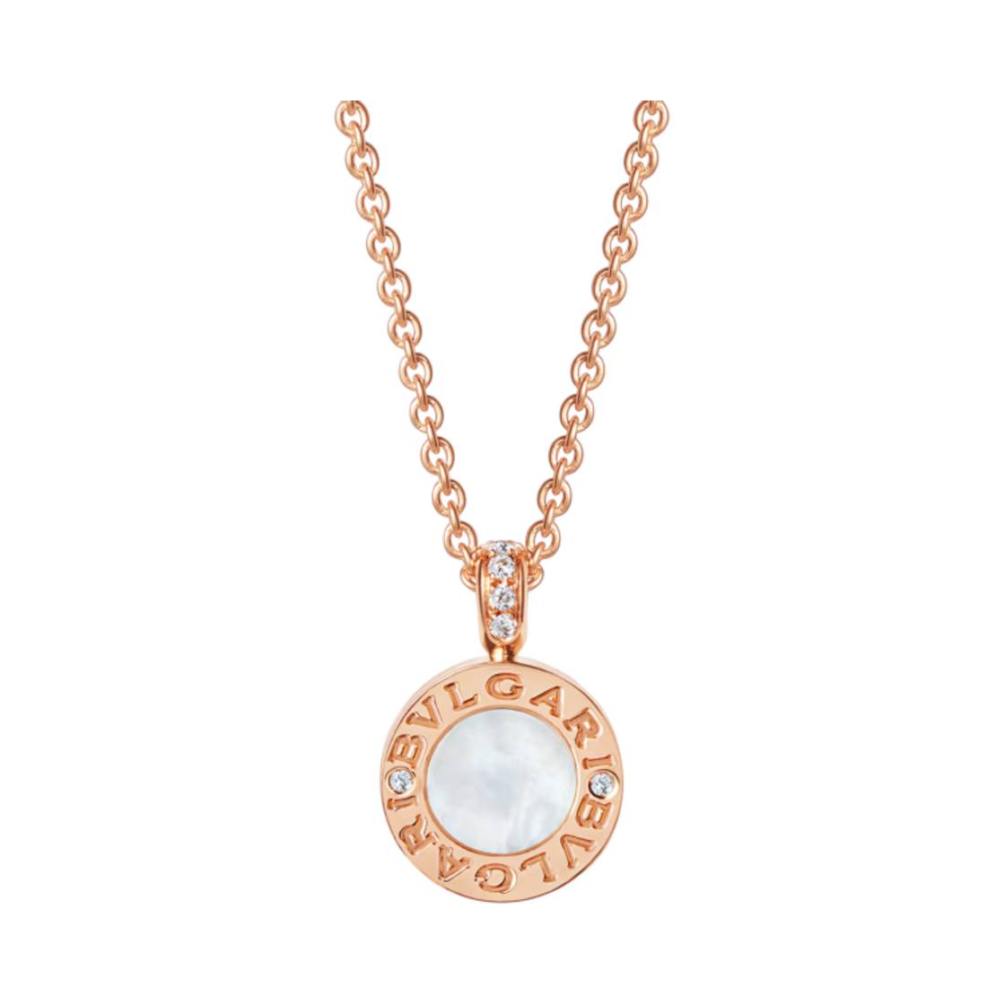 불가리 불가리 네클리스 핑크 골드 블랙 다이아몬드(Bulgari Bulgari Necklace Pink Gold Black Diamond)