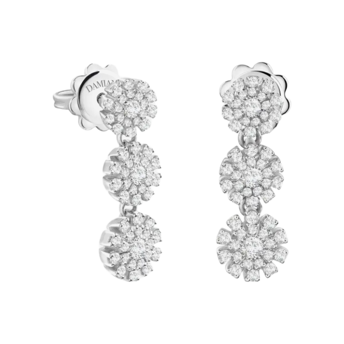 다미아니 마르게리타 다이아몬드 이어링 화이트 골드(Damiani Margherita Diamonds Earrings White Gold) - 1