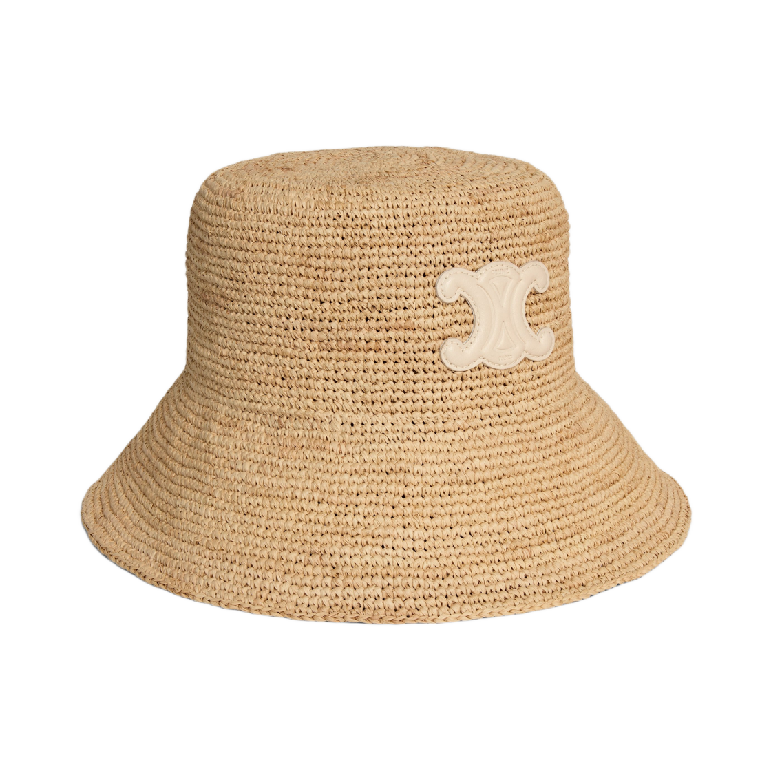 (W) 셀린느 트리옹프 밥 라피아 허니 크림((W) Celine Triomphe Bob in Raffia Honey Cream) - 2