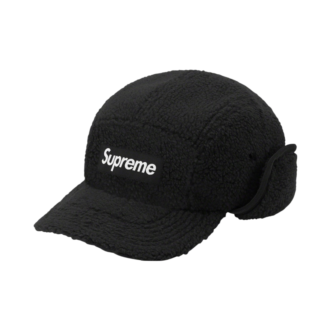 슈프림 딥 파일 이어플랩 캠프캡 블랙 - 20FW(Supreme Deep Pile Earflap Camp Cap Black - 20FW) - 1