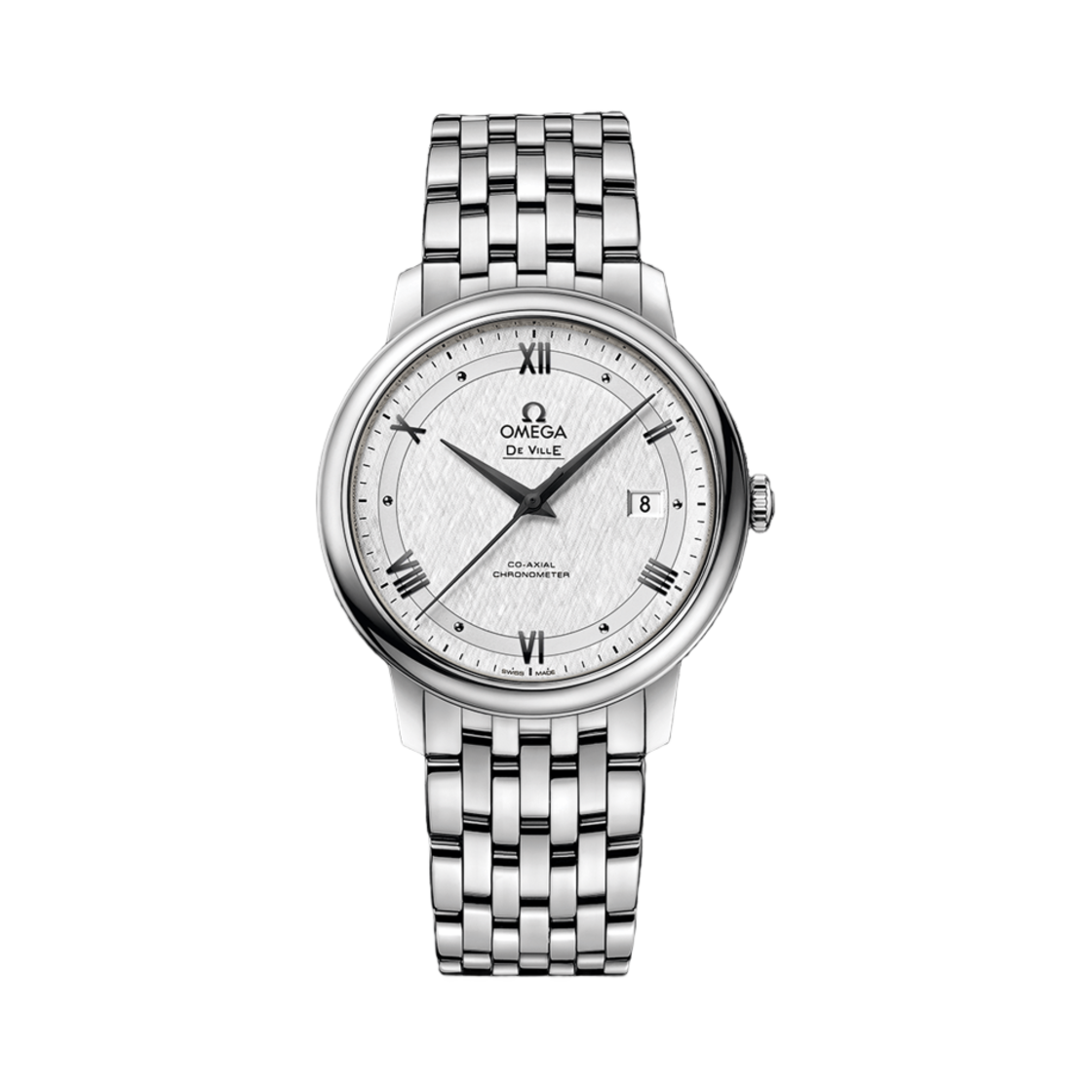 42410402002005 Omega De Ville Prestige Co Axial Chronometer Steel Silver