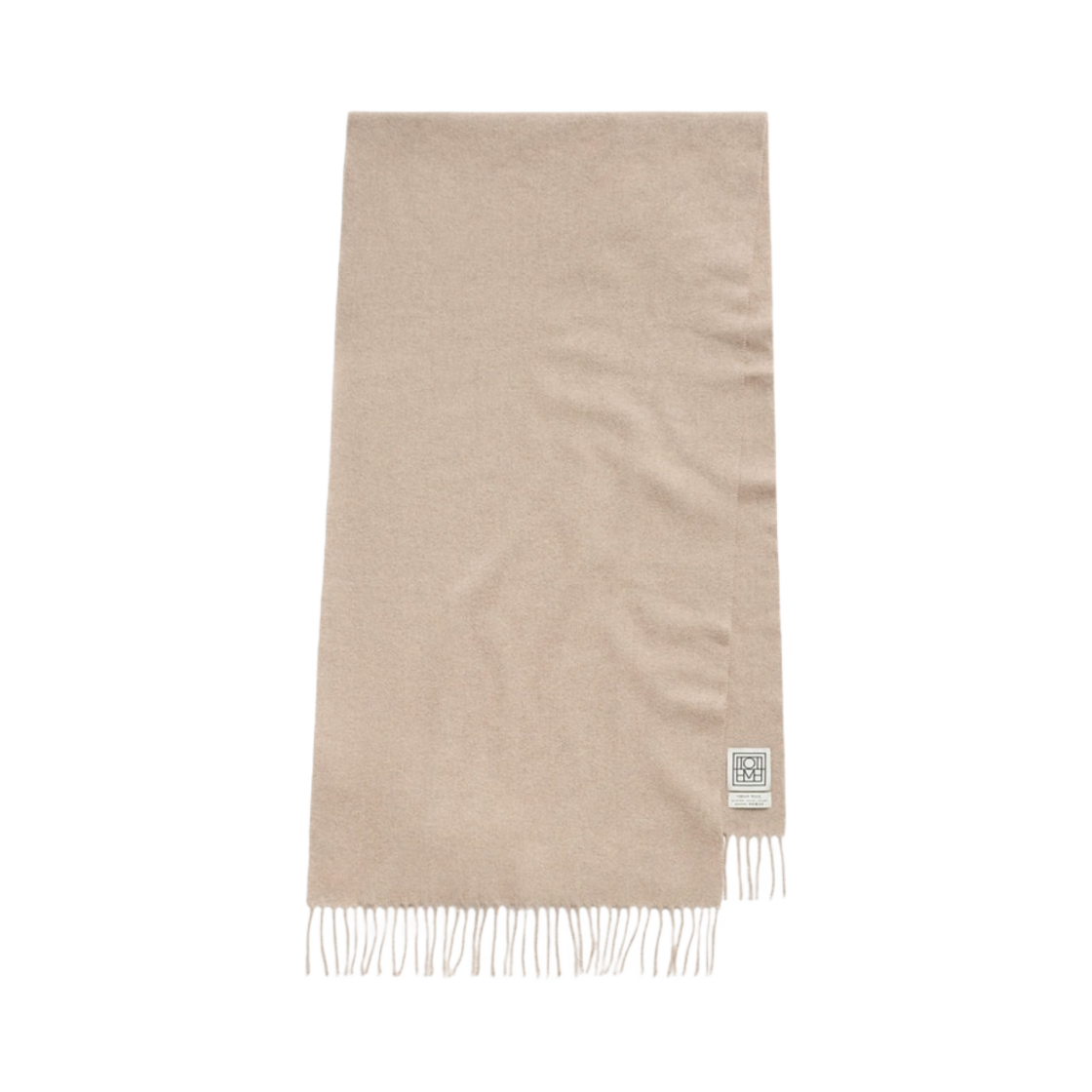 토템 클래식 울 머플러 라이트 베이지 멜란지(Toteme Classic Wool Muffler Light Beige Melange)