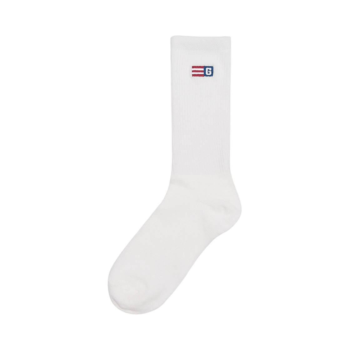 제너럴아이디어 유니섹스 로고 포인트 삭스 화이트(General Idea Unisex Logo Point Socks White)
