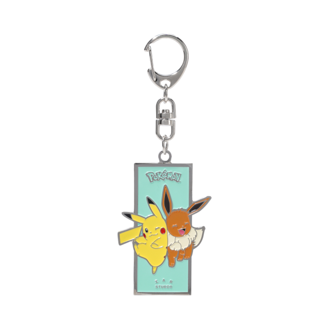 아이앱 스튜디오 x 포켓몬 피카츄 & 이브이 키링 메탈 - 오프라인 스토어 한정(IAB Studio x Pokemon Pikachu & Eevee Keyring Metal - Offline Store Exclusive)