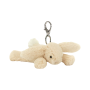 Jellycat Smudge Rabbit Bag Charm Cream