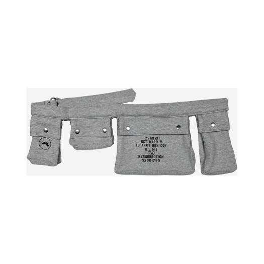 24-AC006 GR Resurrection13 Bullet Belt Bag Grey