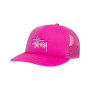 Stussy Basic Trucker Cap Hot Pink