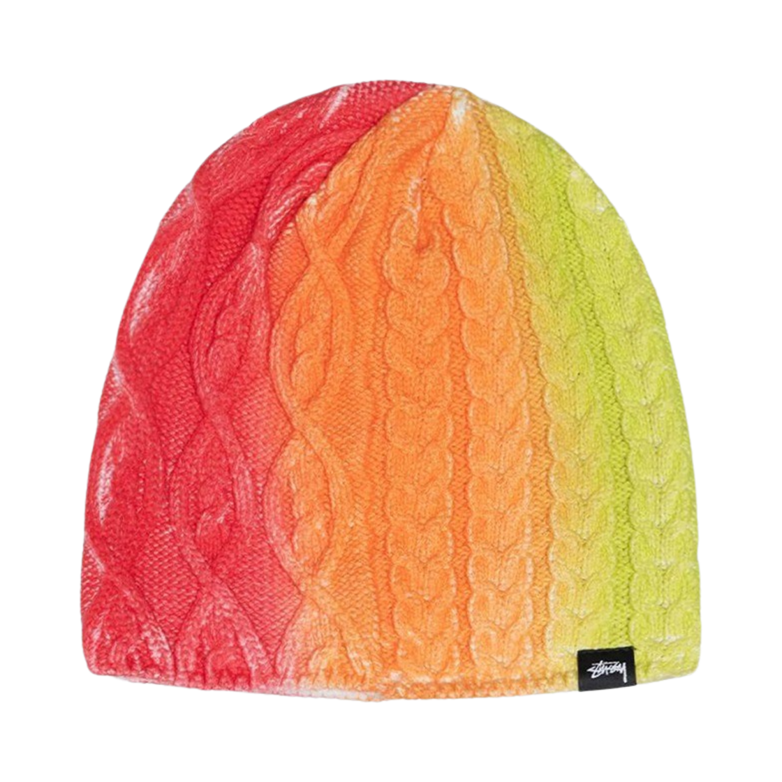 KM4AHTBST144ML Stussy Spray Multi Knit Beanie Orange Multi