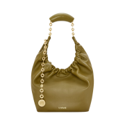 Loewe Small Squeeze Bag In Nappa Lambskin Olive